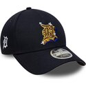 shapka-izvita-tmnosin-snapbek-9forty-m-crown-a-frame-emblem-na-detroit-tigers-mlb-ot-new-era