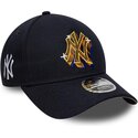 shapka-izvita-tmnosin-snapbek-9forty-m-crown-a-frame-emblem-na-new-york-yankees-mlb-ot-new-era