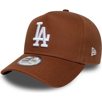 Шапка извита кафяв снапбек E Frame League Essential на Los Angeles Dodgers MLB от New Era
