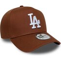 shapka-izvita-kafyav-snapbek-e-frame-league-essential-na-los-angeles-dodgers-mlb-ot-new-era