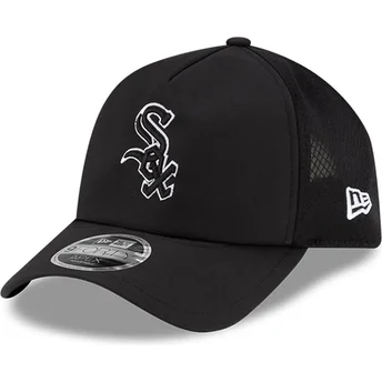 Шапка извита тракер черна снапбек 9FORTY APEX Batting Practice на Chicago White Sox MLB от New Era