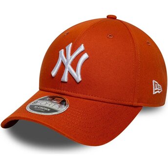 Шапка извита оранжев снапбек 9FORTY M-Crown на New York Yankees MLB от New Era