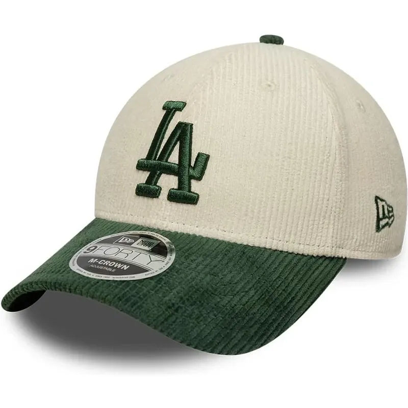 shapka-izvita-bezhov-snapbek-9forty-m-crown-cord-na-los-angeles-dodgers-mlb-ot-new-era