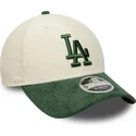 shapka-izvita-bezhov-snapbek-9forty-m-crown-cord-na-los-angeles-dodgers-mlb-ot-new-era