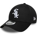 shapka-izvita-cherna-snapbek-9forty-m-crown-side-script-na-chicago-white-sox-mlb-ot-new-era