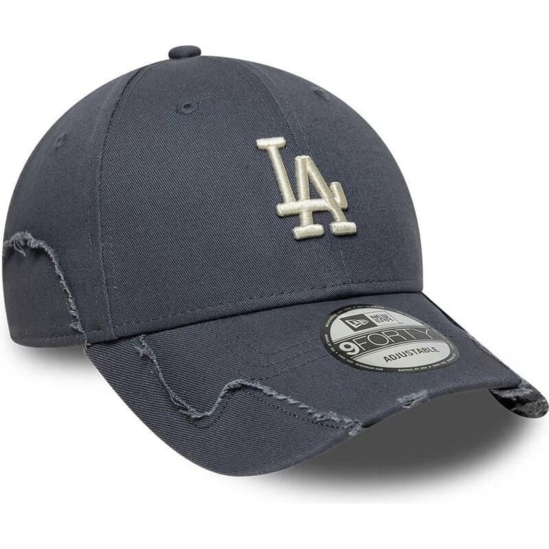 shapka-izvita-siv-reguliruem-9forty-stitched-na-los-angeles-dodgers-mlb-ot-new-era