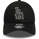 shapka-izvita-cherna-reguliruem-9forty-metallic-outline-na-los-angeles-dodgers-mlb-ot-new-era
