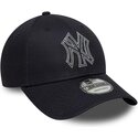 shapka-izvita-tmnosin-reguliruem-9forty-metallic-outline-na-new-york-yankees-mlb-ot-new-era