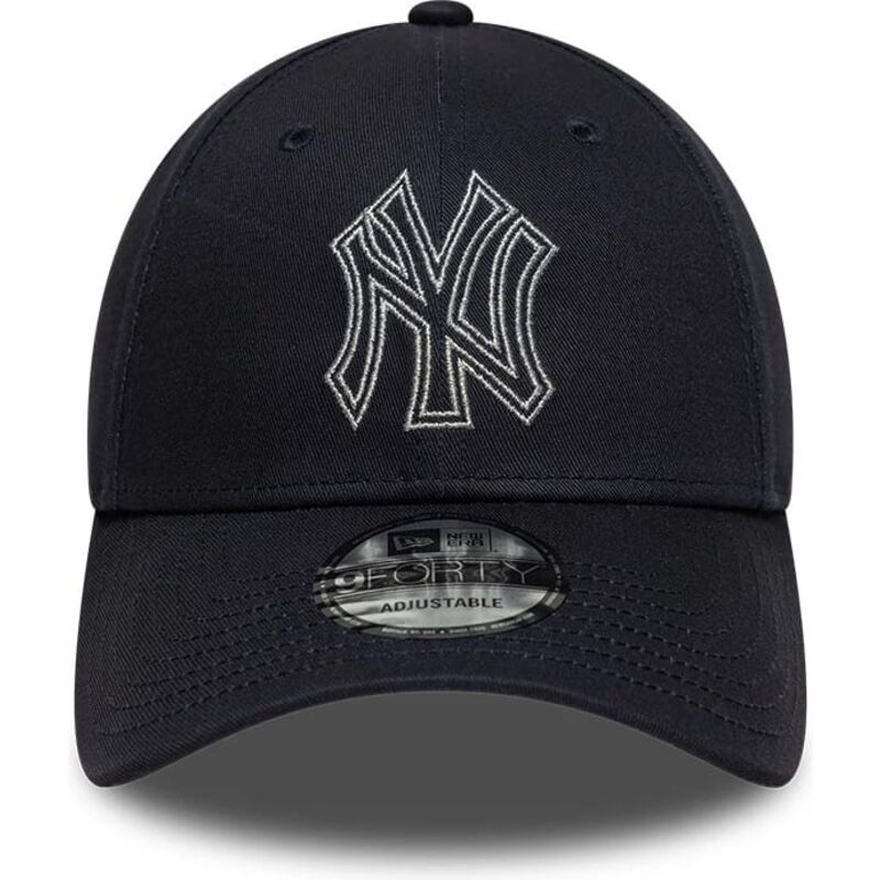 shapka-izvita-tmnosin-reguliruem-9forty-metallic-outline-na-new-york-yankees-mlb-ot-new-era