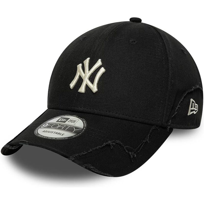 shapka-izvita-cherna-reguliruem-9forty-stitched-na-new-york-yankees-mlb-ot-new-era