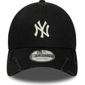 shapka-izvita-cherna-reguliruem-9forty-stitched-na-new-york-yankees-mlb-ot-new-era