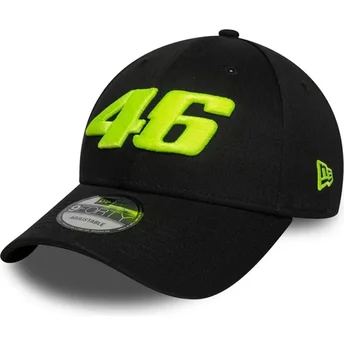 Шапка извита черна регулируем 9FORTY Wordmark на Valentino Rossi VR46 MotoGP от New Era