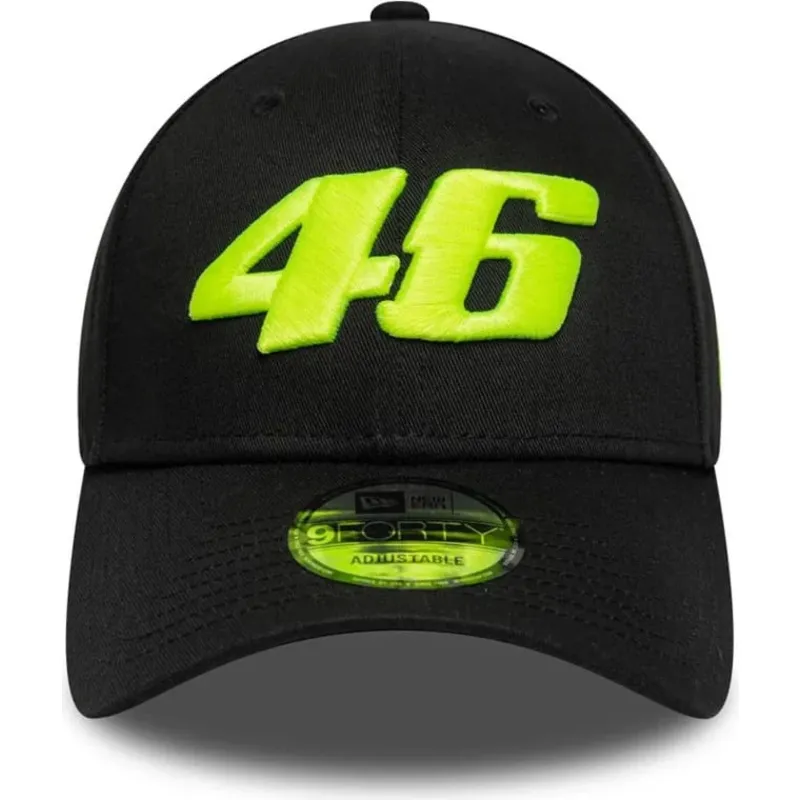 shapka-izvita-cherna-reguliruem-9forty-wordmark-na-valentino-rossi-vr46-motogp-ot-new-era