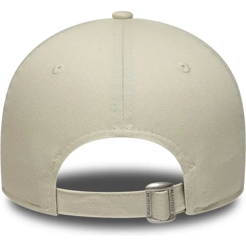 shapka-izvita-bezhov-reguliruem-9forty-faux-pony-infill-na-los-angeles-dodgers-mlb-ot-new-era