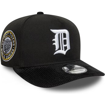 Шапка извита черна снапбек 19TWENTY Cooperstown Cord на Detroit Tigers MLB от New Era