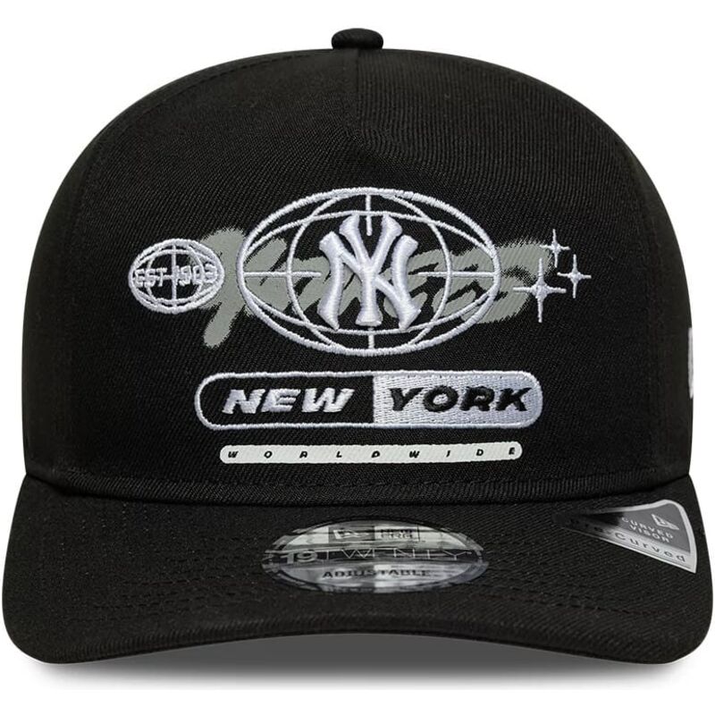 shapka-izvita-cherna-snapbek-19twenty-graphic-na-new-york-yankees-mlb-ot-new-era