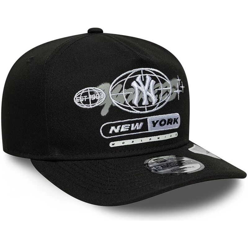 shapka-izvita-cherna-snapbek-19twenty-graphic-na-new-york-yankees-mlb-ot-new-era