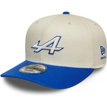 Шапка извита бежов снапбек 9SEVENTY Stretch Snap Contrast Visor на Alpine F1 Team Formula 1 от New Era