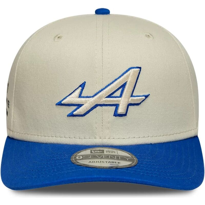 shapka-izvita-bezhov-snapbek-9seventy-stretch-snap-contrast-visor-na-alpine-f1-team-formula-1-ot-new-era