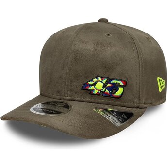 Шапка извита зелена снапбек 9SEVENTY Stretch Snap Flawless на Valentino Rossi VR46 MotoGP от New Era