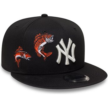Шапка плоска черна снапбек 9FIFTY Outdoor Icon на New York Yankees MLB от New Era
