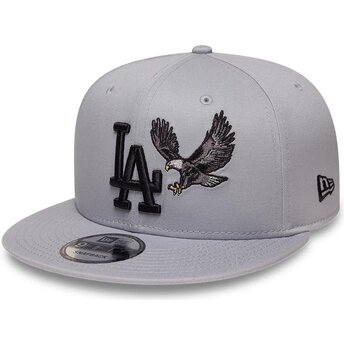 Шапка плоска сив снапбек 9FIFTY Outdoor Icon на Los Angeles Dodgers MLB от New Era