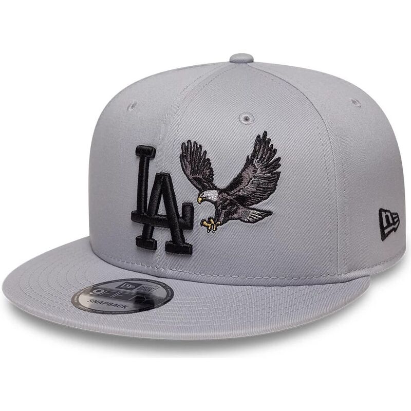 shapka-ploska-siv-snapbek-9fifty-outdoor-icon-na-los-angeles-dodgers-mlb-ot-new-era