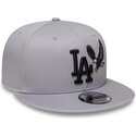 shapka-ploska-siv-snapbek-9fifty-outdoor-icon-na-los-angeles-dodgers-mlb-ot-new-era