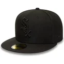 shapka-ploska-cherna-prilepnala-59fifty-na-chicago-white-sox-mlb-ot-new-era