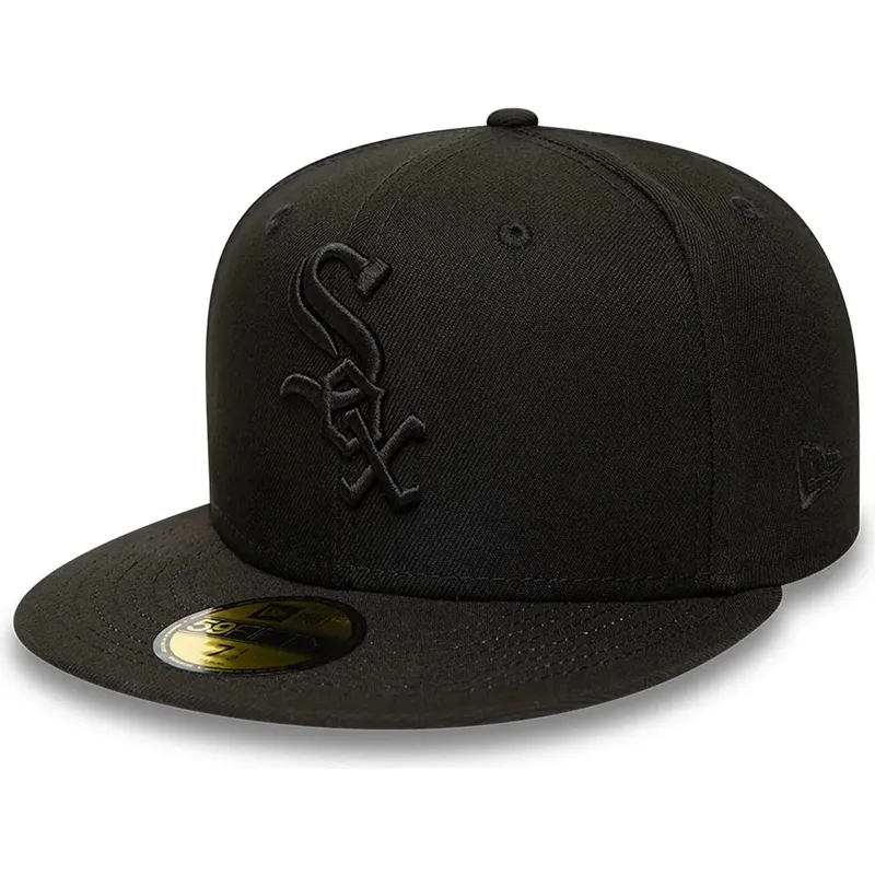 shapka-ploska-cherna-prilepnala-59fifty-na-chicago-white-sox-mlb-ot-new-era