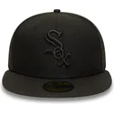 shapka-ploska-cherna-prilepnala-59fifty-na-chicago-white-sox-mlb-ot-new-era