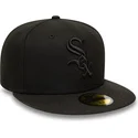 shapka-ploska-cherna-prilepnala-59fifty-na-chicago-white-sox-mlb-ot-new-era