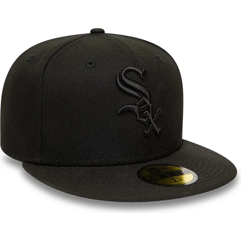 shapka-ploska-cherna-prilepnala-59fifty-na-chicago-white-sox-mlb-ot-new-era