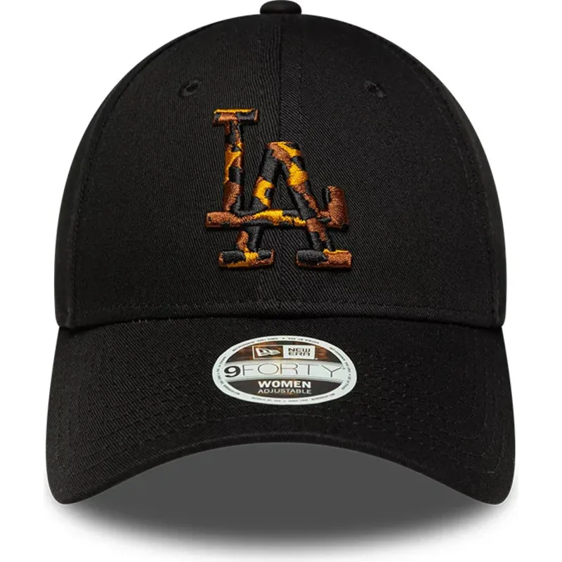 shapka-izvita-cherna-reguliruem-9forty-tort-infill-na-los-angeles-dodgers-mlb-ot-new-era
