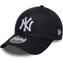 shapka-izvita-tmnosin-snapbek-9forty-m-crown-side-script-na-new-york-yankees-mlb-ot-new-era