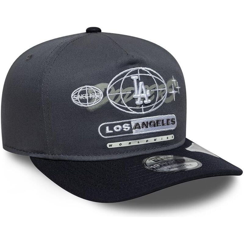 shapka-izvita-siv-snapbek-19twenty-graphic-na-los-angeles-dodgers-mlb-ot-new-era