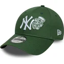 shapka-izvita-zelena-reguliruem-9forty-food-icon-na-new-york-yankees-mlb-ot-new-era