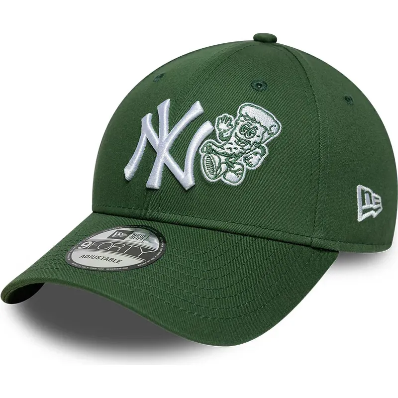 shapka-izvita-zelena-reguliruem-9forty-food-icon-na-new-york-yankees-mlb-ot-new-era