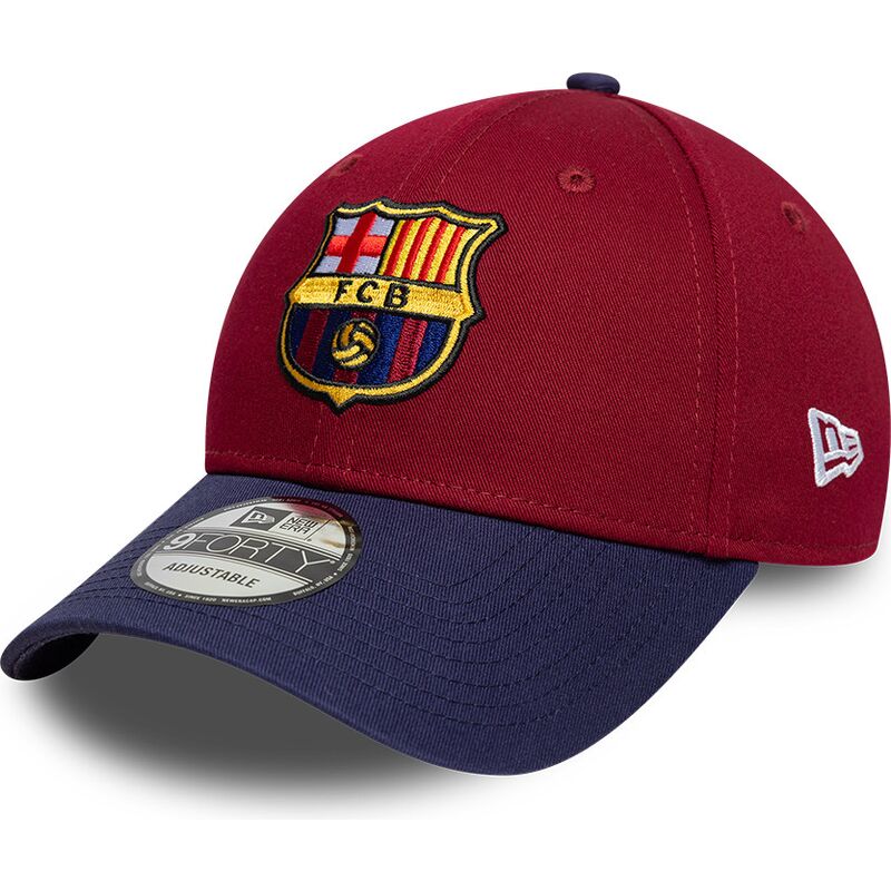 shapka-izvita-chervena-reguliruem-9forty-contrast-na-fc-barcelona-laliga-ot-new-era
