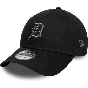 Шапка извита черна регулируем 9FORTY League Essential на Detroit Tigers MLB от New Era