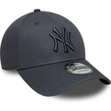 shapka-izvita-siv-reguliruem-9forty-league-essential-na-new-york-yankees-mlb-ot-new-era