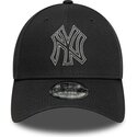 shapka-izvita-siv-reguliruem-9forty-metallic-outline-na-new-york-yankees-mlb-ot-new-era