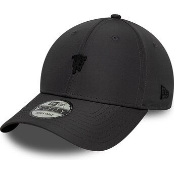 Шапка извита сив регулируем 9FORTY Metal на Manchester United Football Club Premier League от New Era