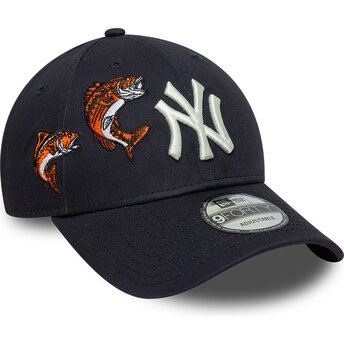 Шапка извита тъмносин регулируем 9FORTY Outdoor Icon на New York Yankees MLB от New Era
