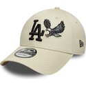 shapka-izvita-bezhov-reguliruem-9forty-outdoor-icon-na-los-angeles-dodgers-mlb-ot-new-era