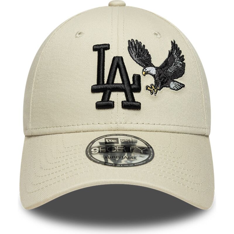 shapka-izvita-bezhov-reguliruem-9forty-outdoor-icon-na-los-angeles-dodgers-mlb-ot-new-era