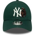 shapka-izvita-zelena-reguliruem-9forty-outdoor-icon-na-new-york-yankees-mlb-ot-new-era