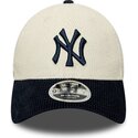 shapka-izvita-bezhov-reguliruem-9forty-m-crown-cord-na-new-york-yankees-mlb-ot-new-era