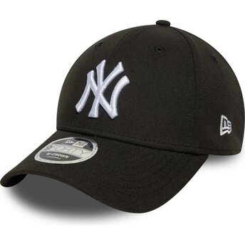 Шапка извита черна снапбек 9FORTY M-Crown на New York Yankees MLB от New Era
