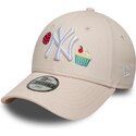 shapka-izvita-roza-reguliruem-za-deca-9forty-food-icon-cupcake-na-new-york-yankees-mlb-ot-new-era